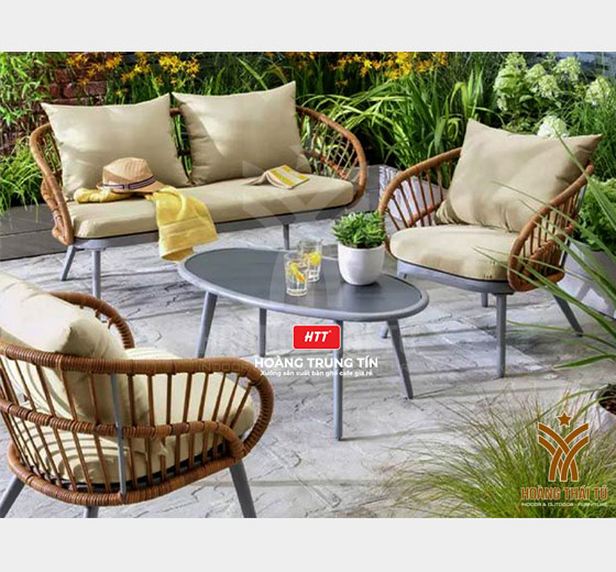 Bộ sofa Nhựa Giả Mây