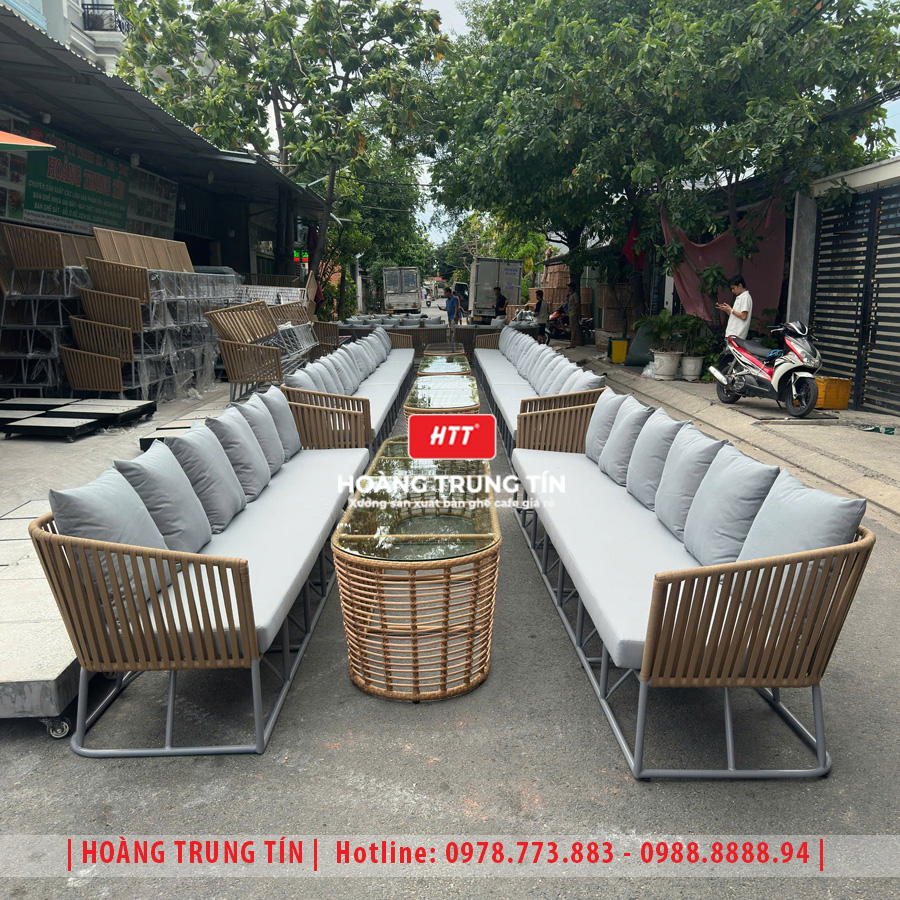 Sofa đan dây dù ngoài trời HTT02